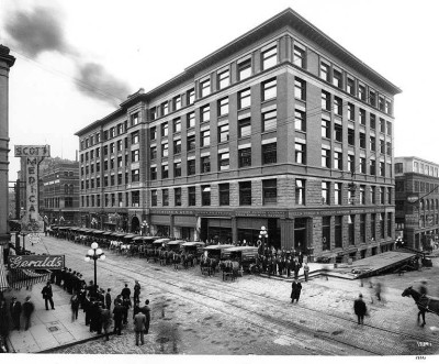 Colman Building, 1909; Courtesy of the University of Washington Libraries, Special Collections, A. Curtis 13391.